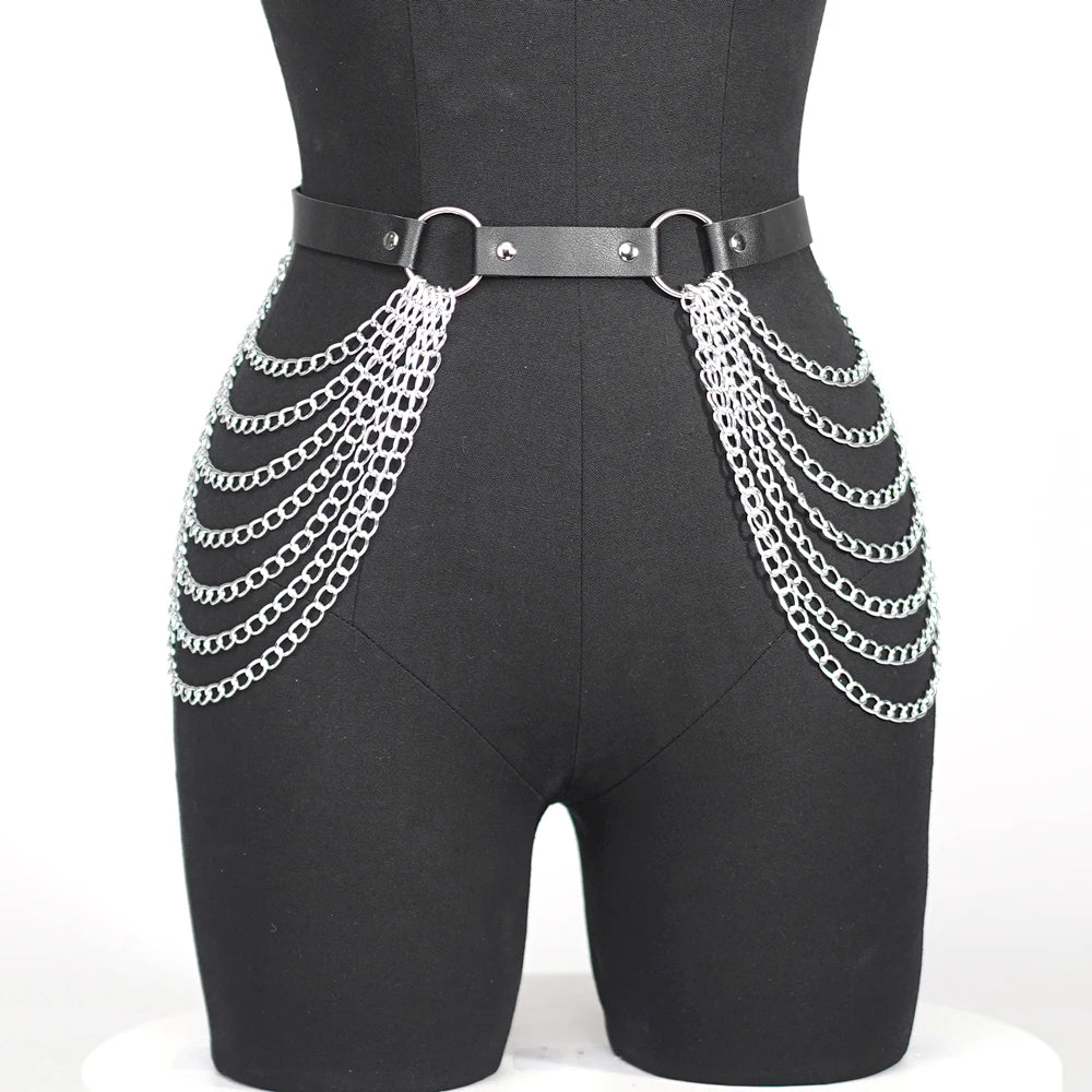 ShadowLeg Harness – Arnes de Pierna y Cintura Fetish con Estilo Gótico