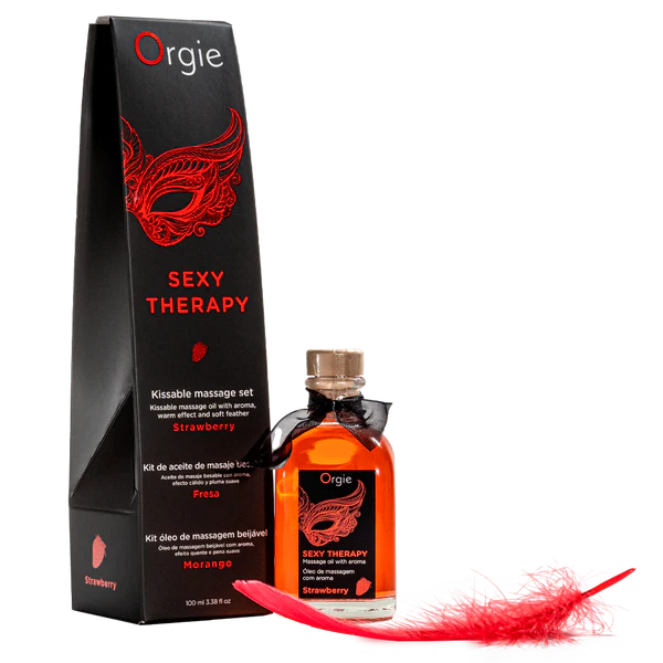 Set de Masaje Sexy Therapy Kissable Sabor Fresa – Experiencia Sensorial Lips Massage con Efecto Cálido