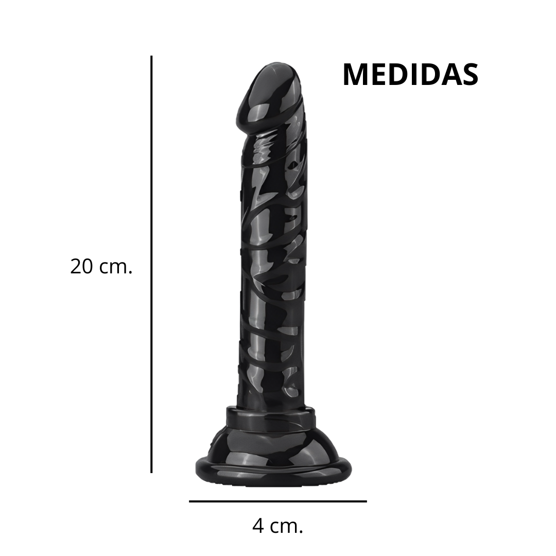 Dildo con ventosa 20 cm.