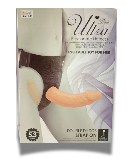 DuoVínculo SoftFit | Arnés con Doble Dildo de Silicona Premium Impermeable | Sexshop México
