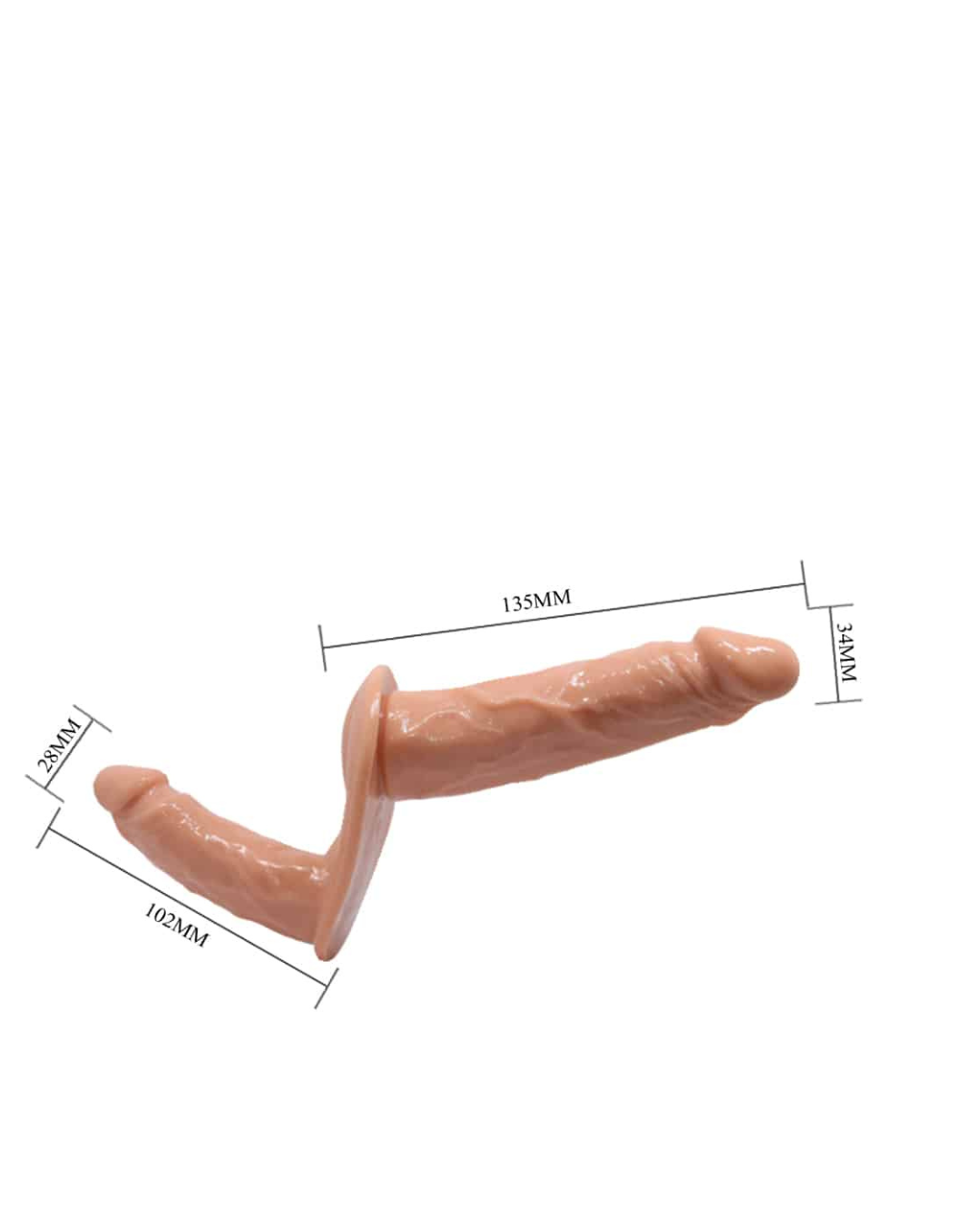 DuoVínculo SoftFit | Arnés con Doble Dildo de Silicona Premium Impermeable | Sexshop México