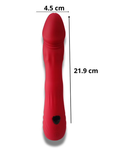 Vibrador Premium Thermo Wave 9X con Anillo de Balines