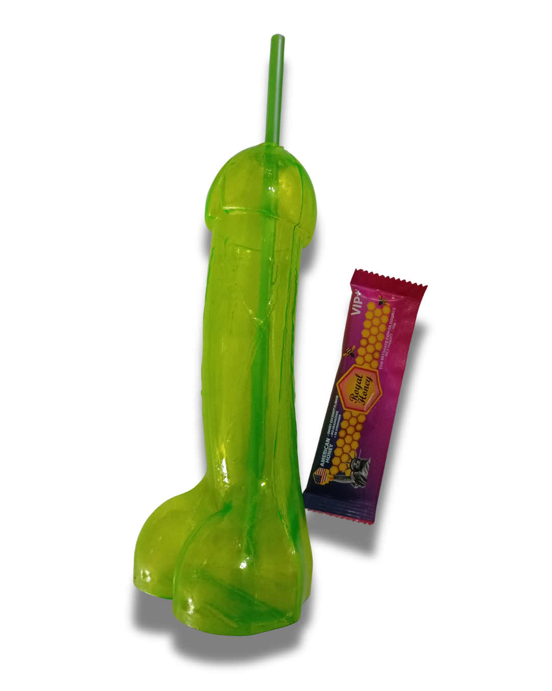 Kit Femenino Vaso Divertido con Miel Afrodisiaca | Pink Pussycat o American Royal Honey | Sexshop México