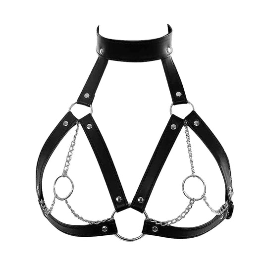 DarkLuxe Harness – Arnés de Pecho Erótico y Lencería Fetish de Alto Impacto