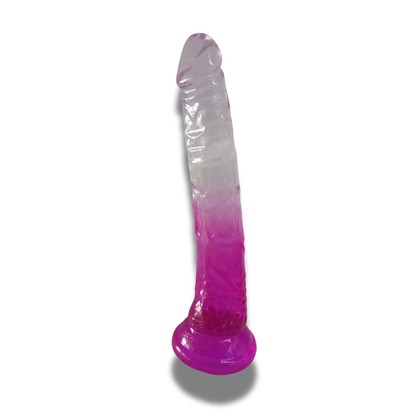 CrystalWave Flex 240 – Dildo Flexible con Succión Premium