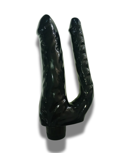 Doble Dildo Realista Premium 220 mm con Vibración – Silicona Grado Médico y Textura Auténtica | Sexshop México