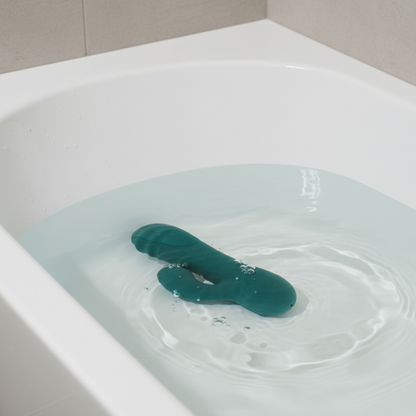 Vibrador Miklo Verde Bliss 15cm - Doble Estimulación Recargable USB