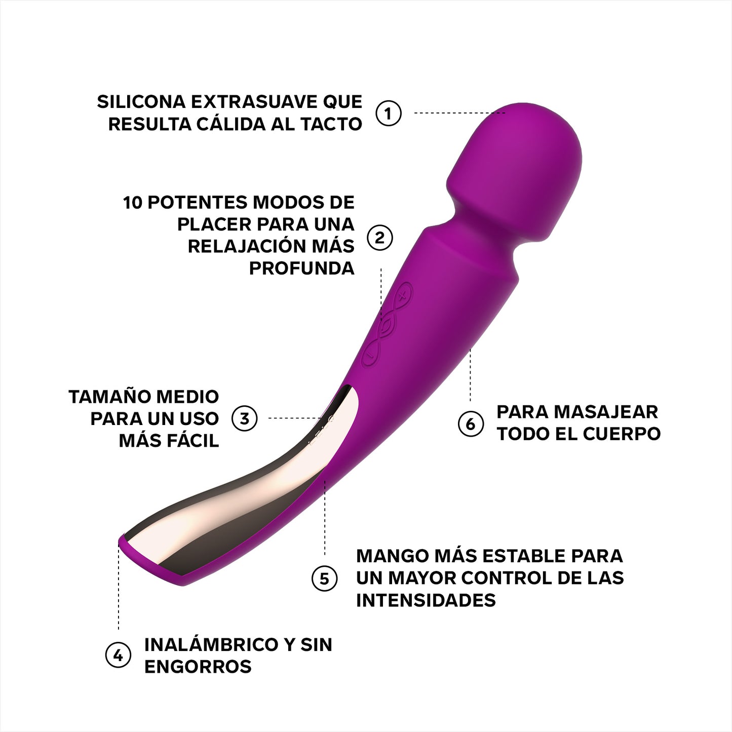 SMART WAND™ 2 Medium masajeador de cuerpo entero