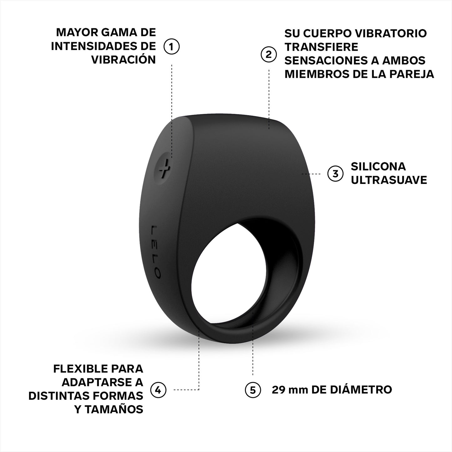 Tor 2 Anillo vibrador para pene