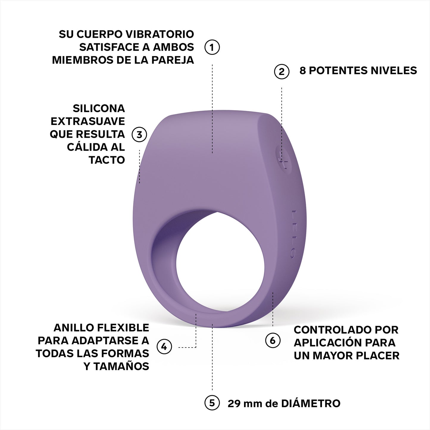 TOR™ 3 Anillo vibrador con APP