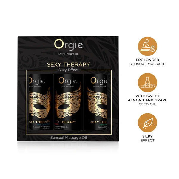 Mini Kit de Aceites Sexy Therapy – Set de 3 Aceites Sensuales para Masaje y Conexión en Pareja
