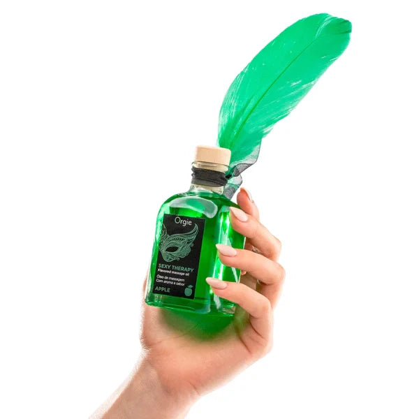 Set de Masaje Besable Sexy Therapy Kissable Manzana Verde – Experiencia Sensorial Lips Massage con Efecto Cálido