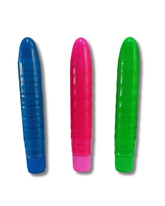 Kit de 3 Balas Vibradoras 15.5 cm con Ondas Estimulantes | Azul Rey, Verde y Rosa | Sexshop México