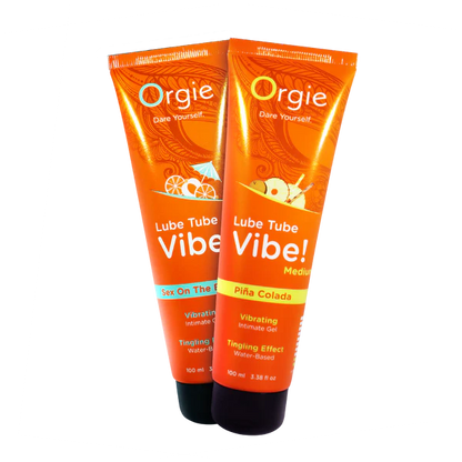 Lube Tube Vibe Piña Colada – Gel Íntimo Besable con Efecto Cosquilleante Tropical Nivel 2