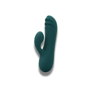 Vibrador Miklo Verde Bliss 15cm - Doble Estimulación Recargable USB
