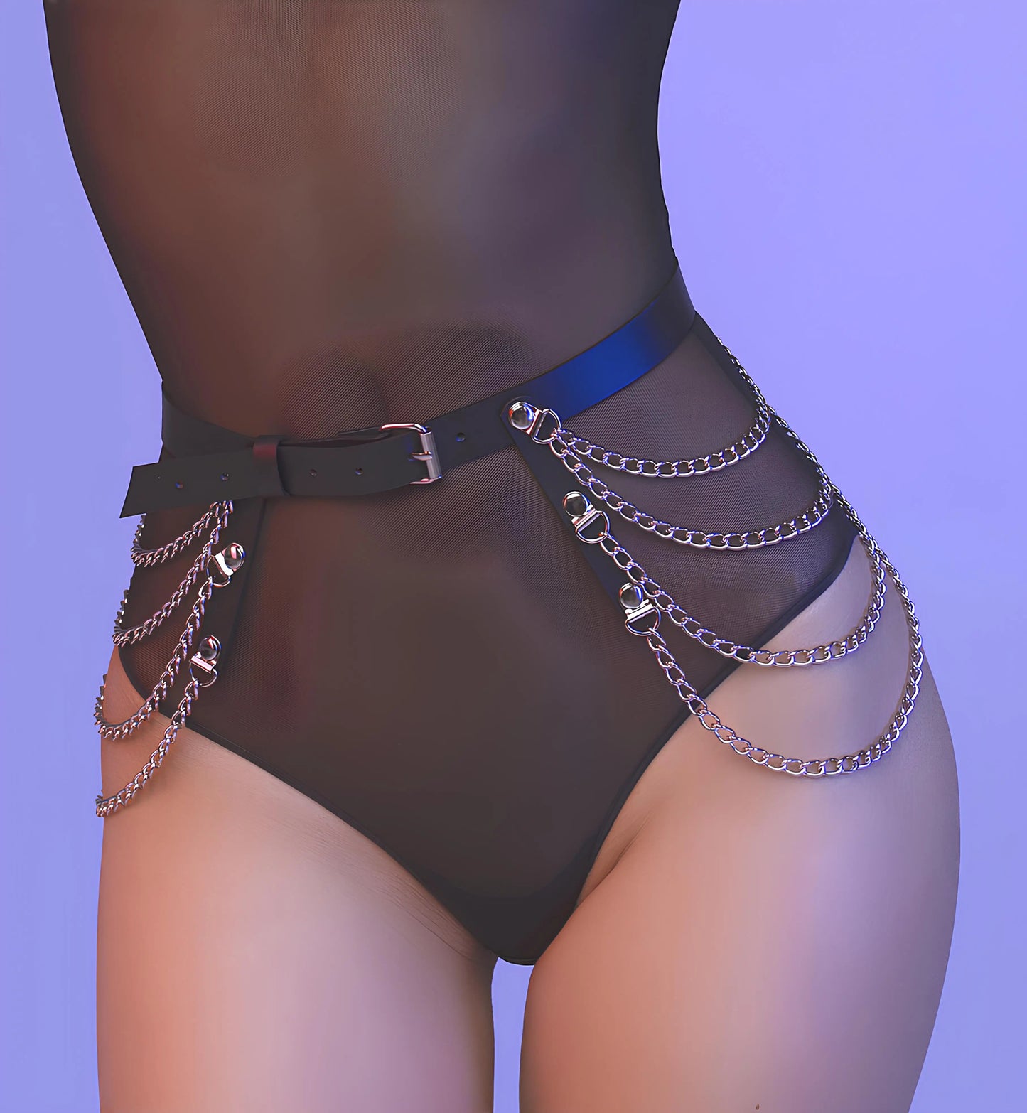 ShadowLeg Harness – Arnes de Pierna y Cintura Fetish con Estilo Gótico