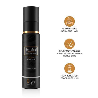 Sensfeel For Man Seduction Elixir 10 en 1 para cuerpo y cabello