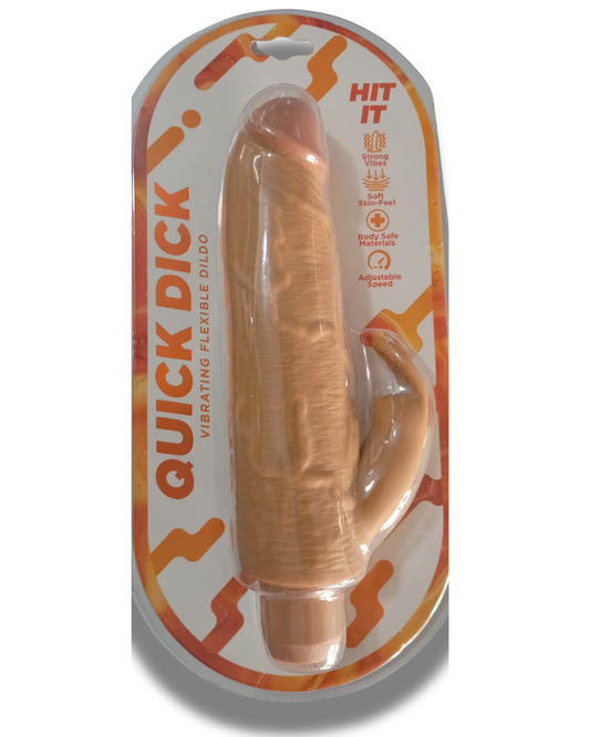 Vibrador Realista de Silicona Premium 17 cm x 5 cm con Estimulador – Potente, Flexible y Seguro | Sexshop México