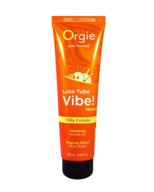 Lube Tube Vibe Piña Colada – Gel Íntimo Besable con Efecto Cosquilleante Tropical Nivel 2